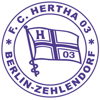 Wappen / Logo des Teams FC Hertha 03 Zehlendorf
